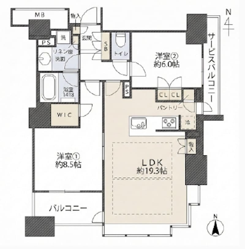 Branz Tower Minami-Horie / Condominium, Osaka photo 12