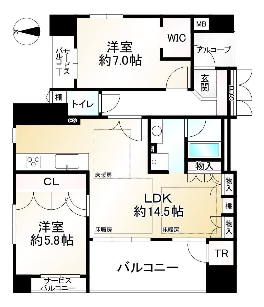 Gran Bleu Oike Takakura / Condominium, Kyoto photo 9