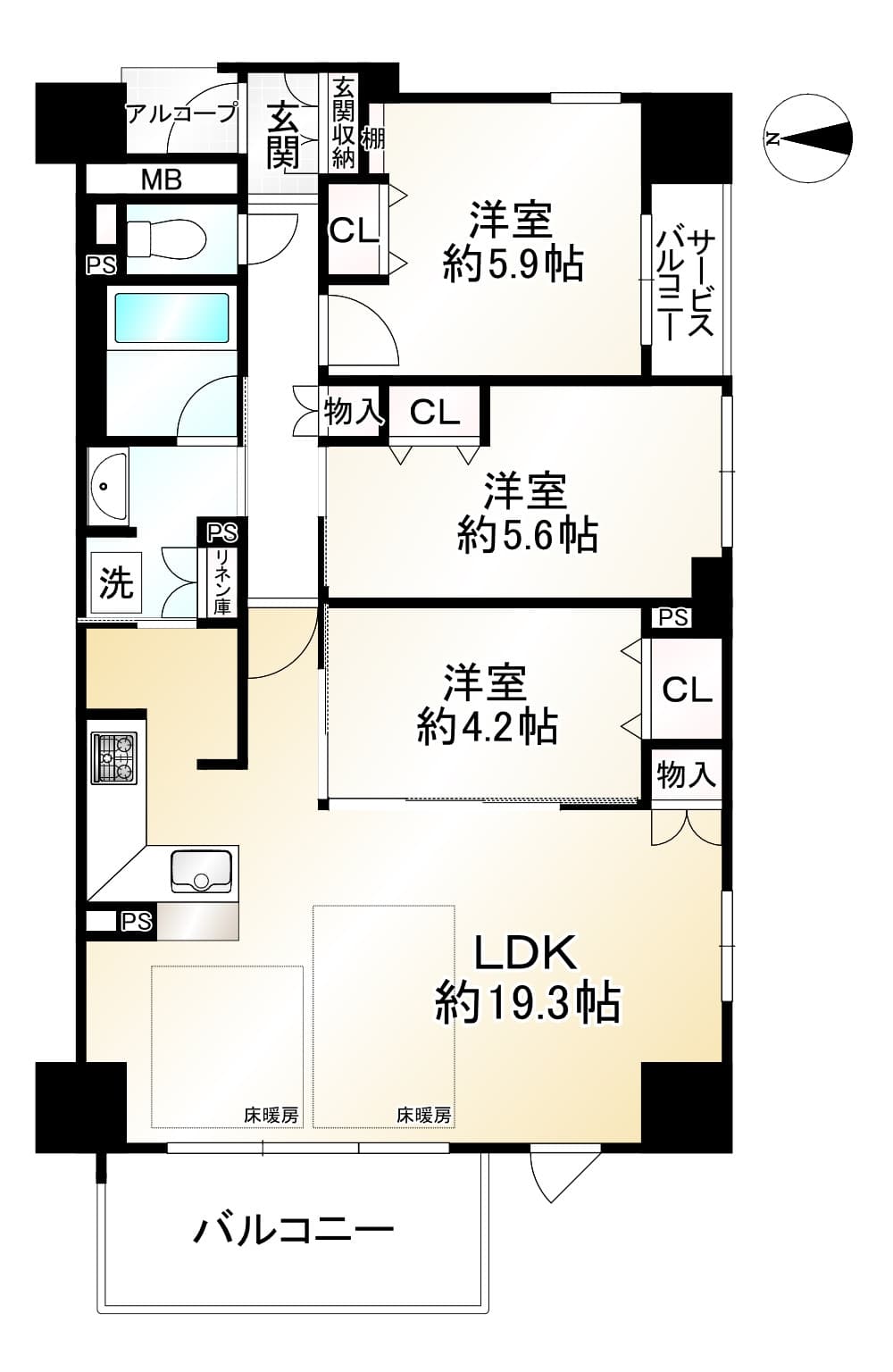 Eagle Court Kyoto Gosho Minami / Condominium, Kyoto photo 12