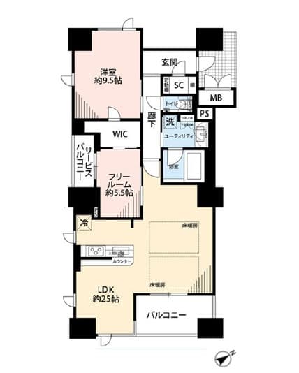 Uniheim Nakanoshima Dojimagawa Tower Residence / Condominium, Osaka photo 6