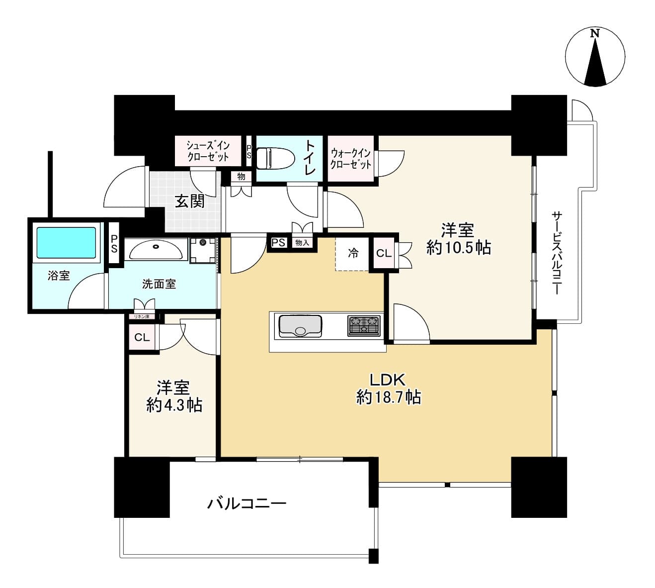 Cielia Tower Osaka Temmabashi / Condominium, Osaka photo 4