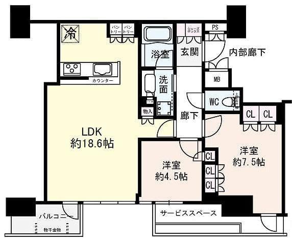 Kitahama Mid Tower / 2LDK, Osaka photo 16