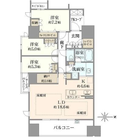 Grande Maison Uehommachi THE CLASS / 3LDK+S, Osaka photo 15