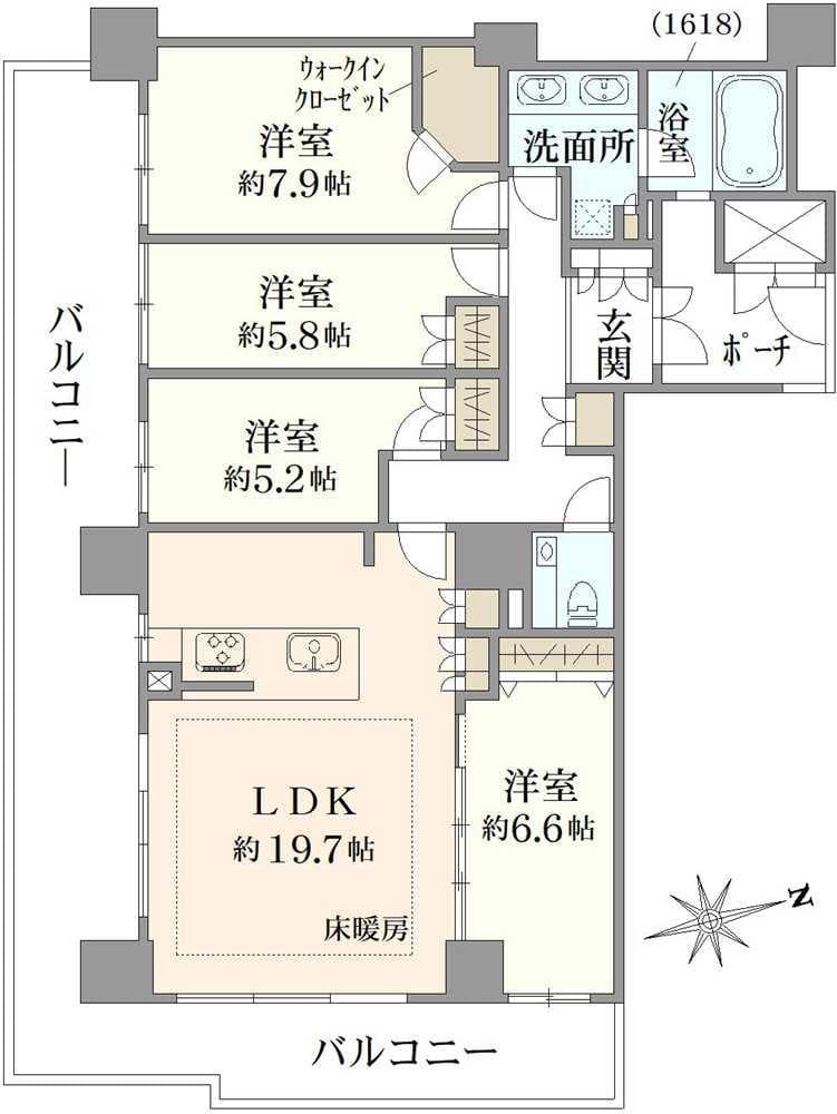 Laurel Court Yorikimachi El Grace / 4LDK, Osaka photo 13