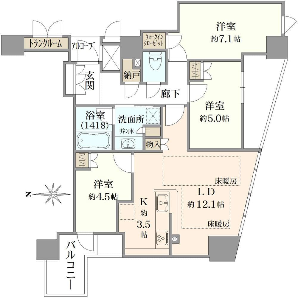 Proud Tower Kitahama / 3LDK, Osaka photo 15