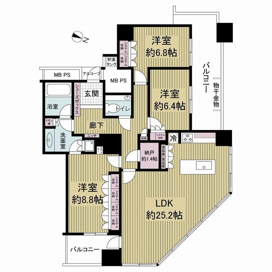 クロスタワー大阪ベイ / 3LDK、大阪府 photo 15
