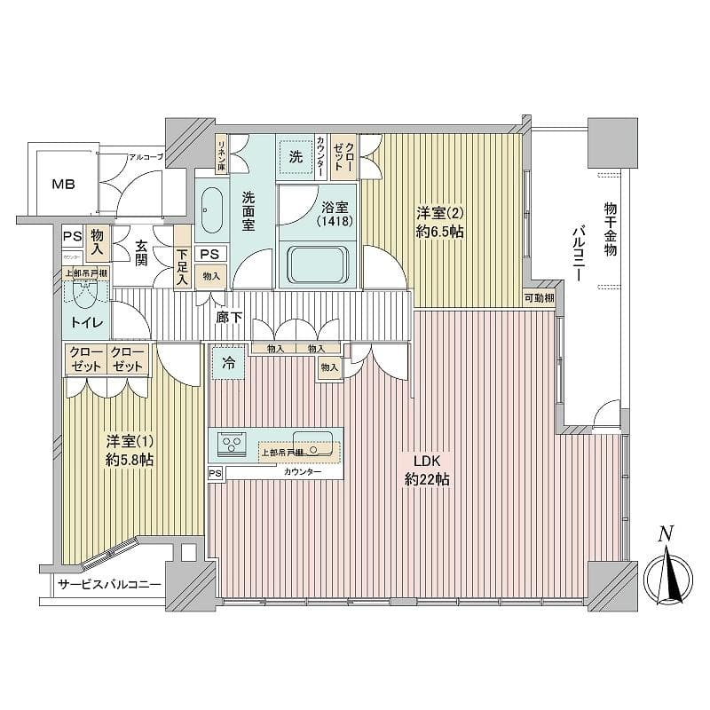 Classy Tower Minamisemba / 2LDK, Osaka photo 19