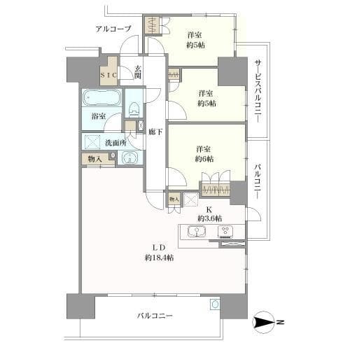 Crevia Ogimachi Park / 3LDK, Osaka photo 16