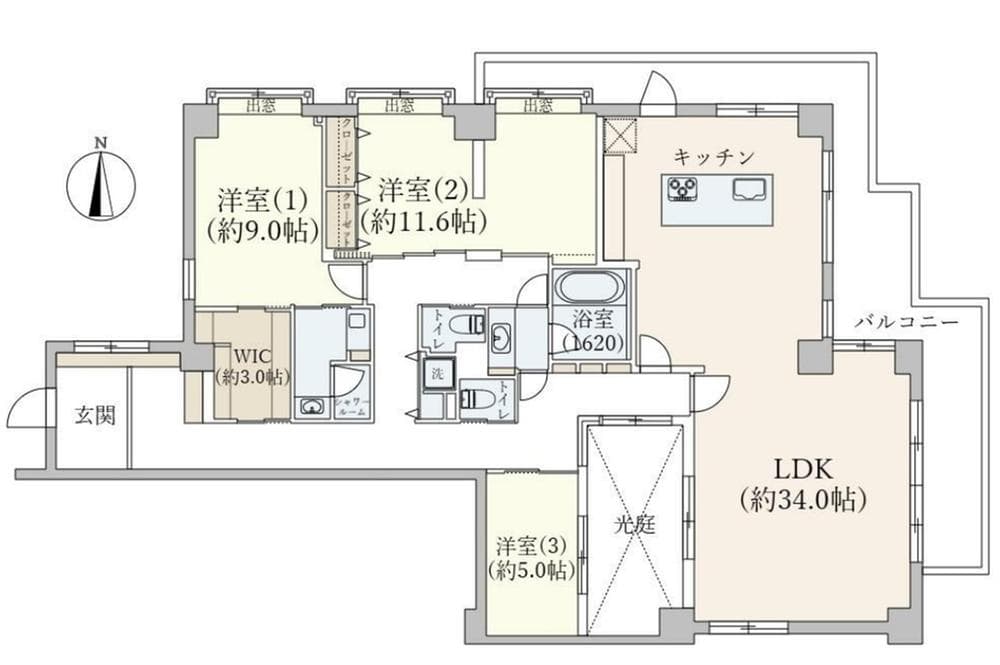 w Grand Forme Kikuna / 3LDK, Kanagawa photo 11