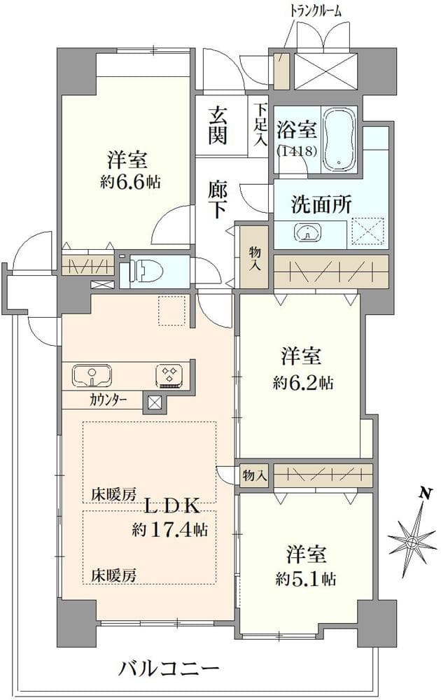 Zenith Osaka EAST / 3LDK, Osaka photo 13